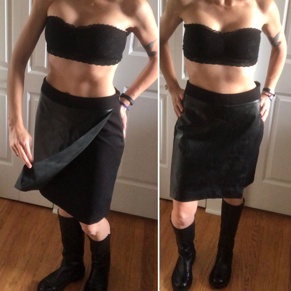 ◾️ black midi skirt